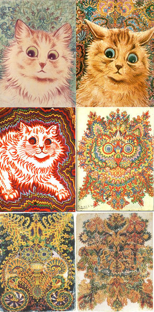 Gatos. 1902. Louis Wain.