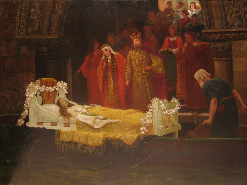 La dama de Shalott. Before 1887. Unknown artist