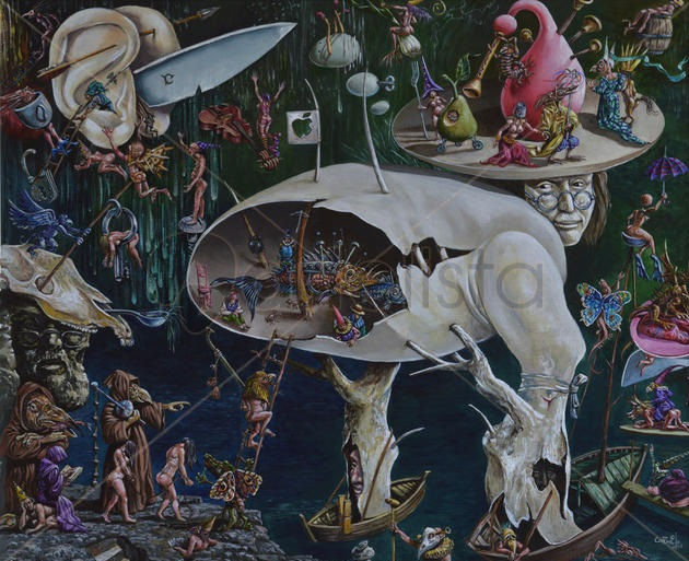 Detail of "El Jardín de las Delicias", Carmelo González Gutiérrez.