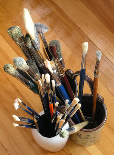 Several types of brushes