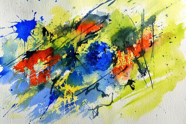 Acuarela abstracta 7002. Pol Ledent